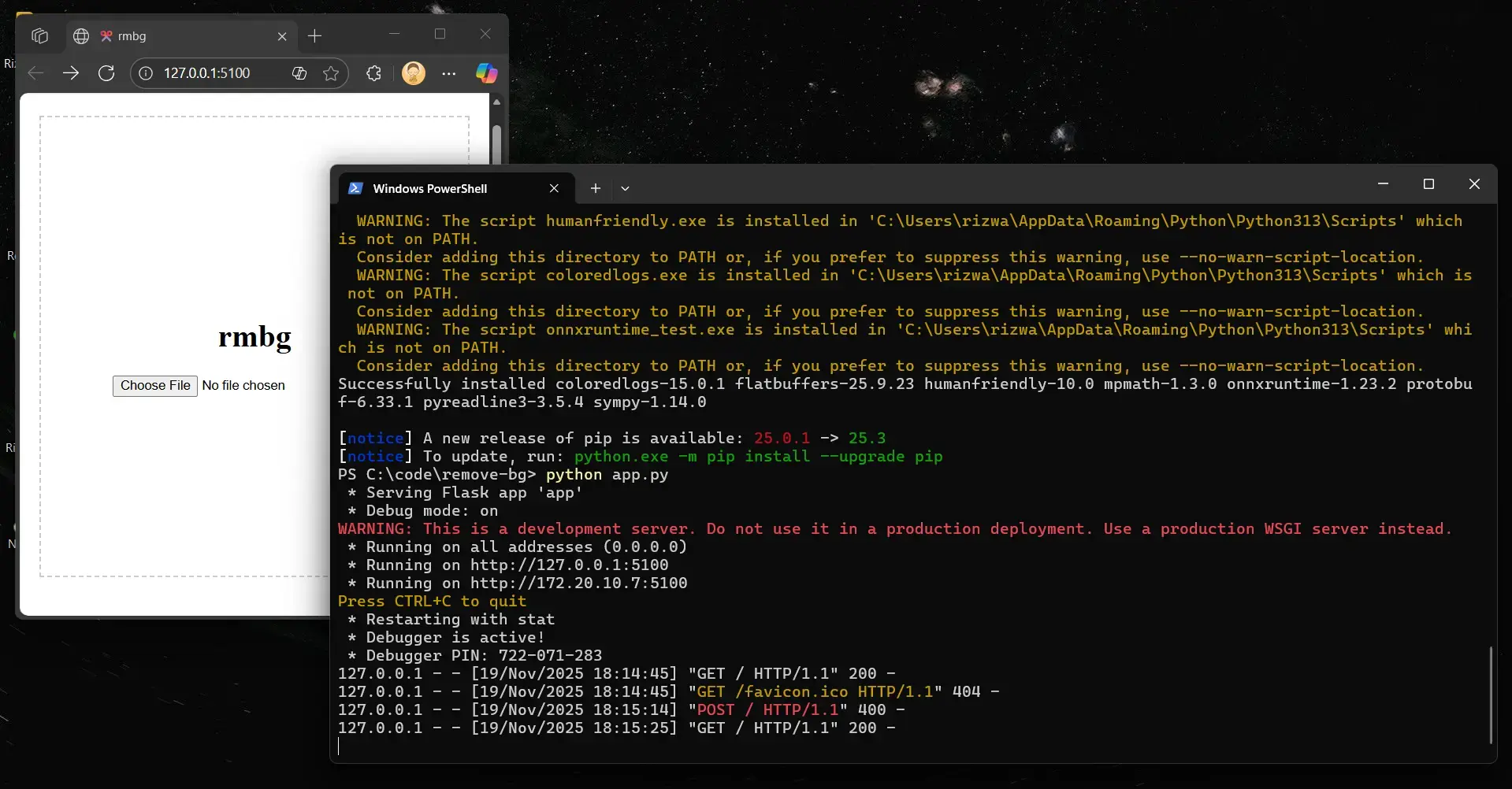 Background Remover Tool (Python) — screenshot